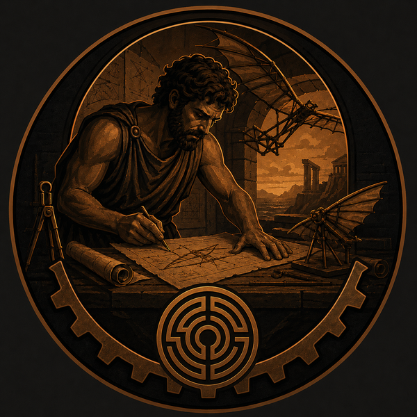 Sticknife Workshop — Daedalus at his drafting table